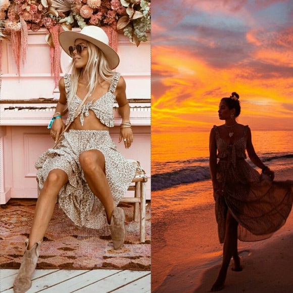 LAST! New Gypsy Leopard Print Franki Maxi Skirt - Picture 5 of 12